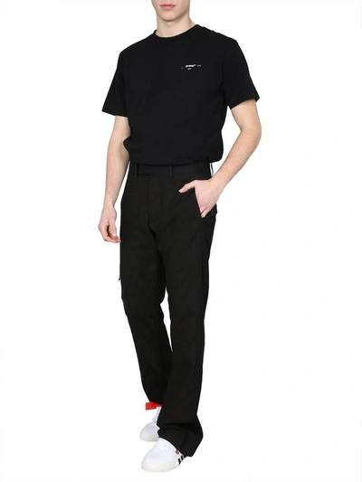 Shop Off-white "low Fit" Trousers In Black