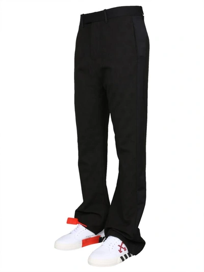 Shop Off-white "low Fit" Trousers In Black