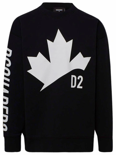 Shop Dsquared2 Black Sweatshirt