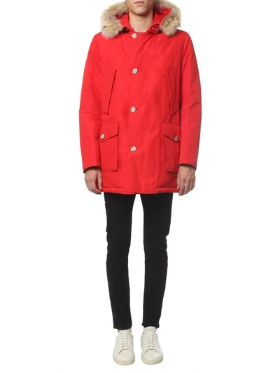 Woolrich Red Multi-pocket Arctic Parka | ModeSens