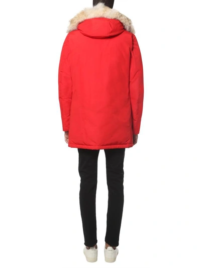 Shop Woolrich "arctic" Parka In Red