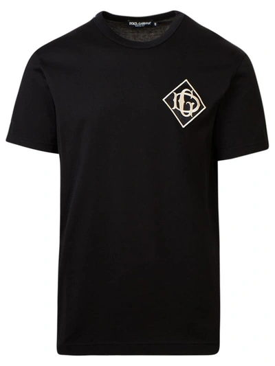 Shop Dolce & Gabbana T-shirt Stampa Nera In Black