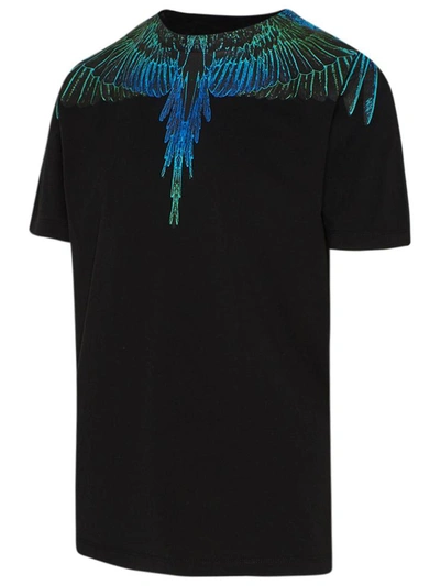 Shop Marcelo Burlon County Of Milan Blue And Black Ali T-shirt