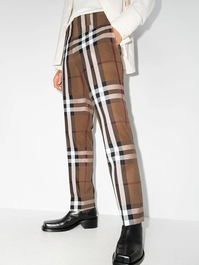 Shop Burberry Trousers Brown