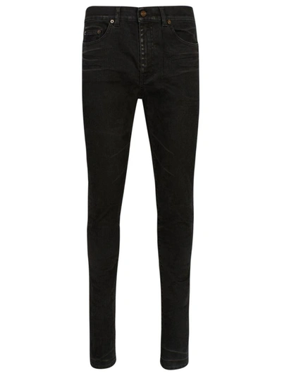 Shop Saint Laurent Jeans Skinny Nero In Black