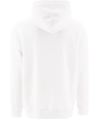 Shop Givenchy "band" Hoodie In White