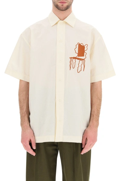 Shop Jacquemus Moisson Shirt In Off White