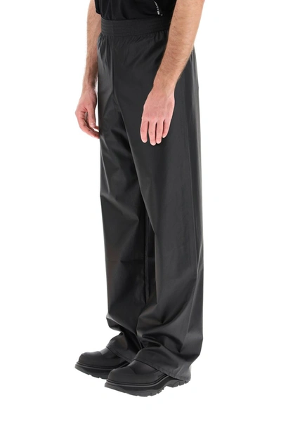 Shop Raf Simons Wide Trousers With Elastic In Black