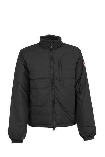 Shop Canada Goose Men's Lodge Down Jacket Matte Finish Black