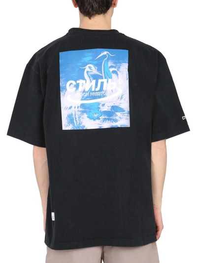Shop Heron Preston Crew Neck T-shirt In Black