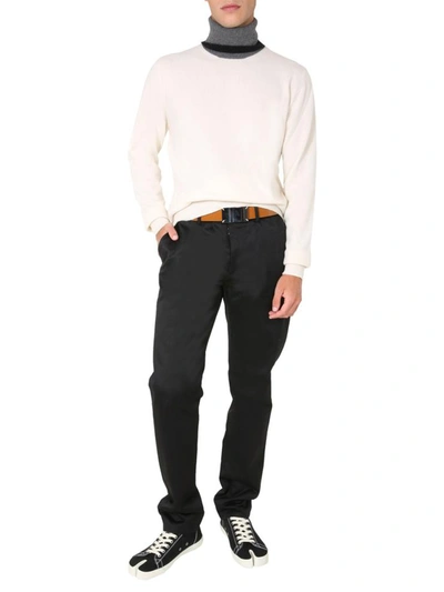 Shop Maison Margiela Turtleneck Sweater In White