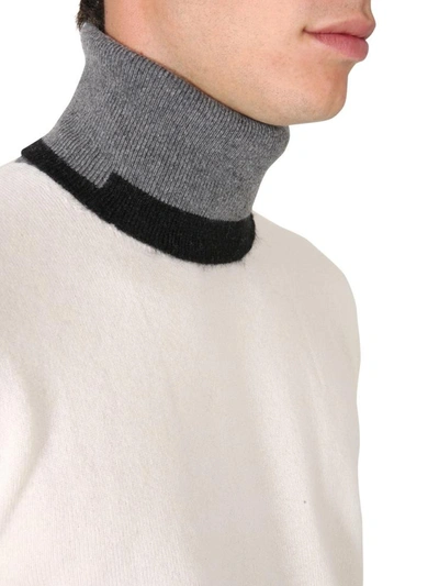 Shop Maison Margiela Turtleneck Sweater In White
