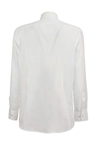 Shop Etro Cotton Shirt In White