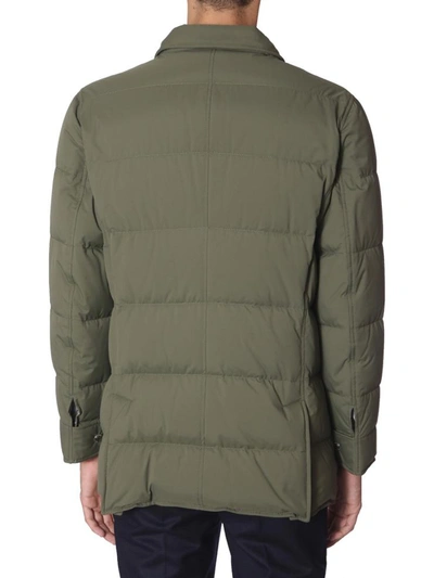 Shop Brunello Cucinelli Padded Jacket In Military Green