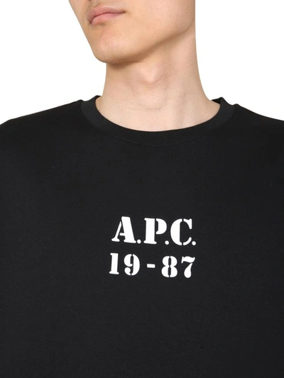 Shop Apc "gaby" Sweatshirt In Black