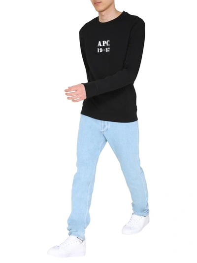 Shop Apc "gaby" Sweatshirt In Black