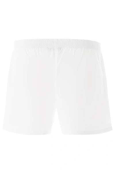 Shop Raf Simons Shorts With Patches In White