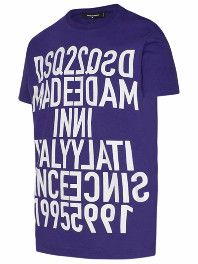 Shop Dsquared2 Purple T-shirt In Violet