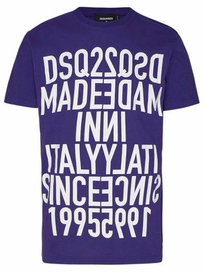 Shop Dsquared2 Purple T-shirt In Violet