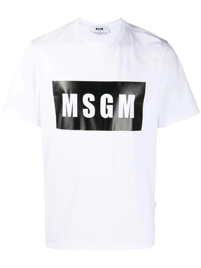 Shop Msgm T-shirts In White