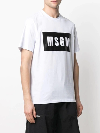 Shop Msgm T-shirts In White