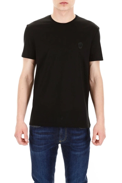 Shop Alexander Mcqueen T-shirt With Skull Patch In Black