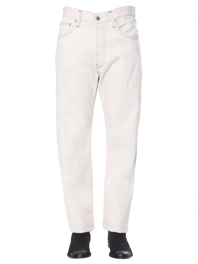 Shop Helmut Lang "masc Hi" Jeans In White