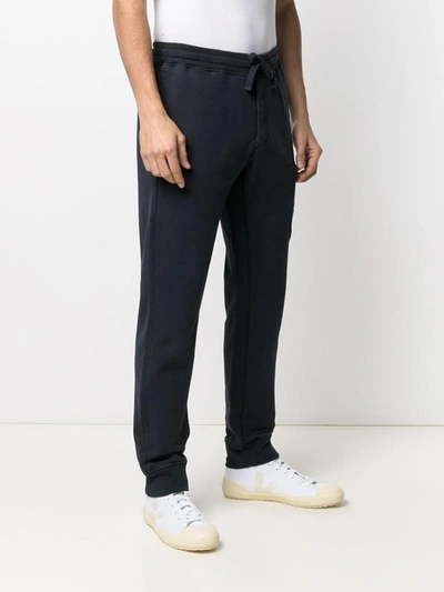 Shop Stone Island Trousers In Blu