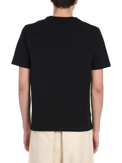 Shop Bottega Veneta Crew Neck T-shirt In Black