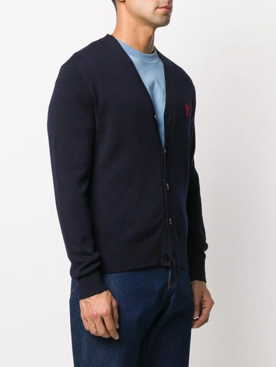 Shop Ami Alexandre Mattiussi Ami Paris Sweaters In Blu