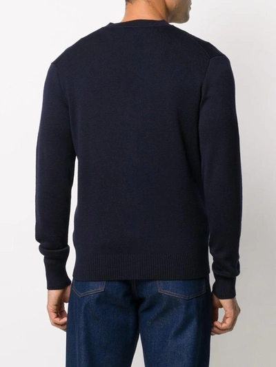 Shop Ami Alexandre Mattiussi Ami Paris Sweaters In Blu