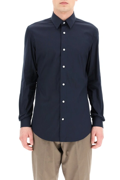 Shop Vincenzo Di Ruggiero Classic Tailored Shirt In Blu