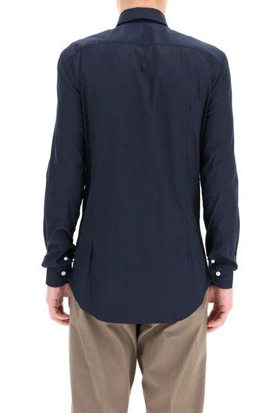 Shop Vincenzo Di Ruggiero Classic Tailored Shirt In Blu