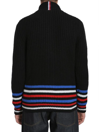 Shop Tommy Hilfiger High Collar Sweater In Black
