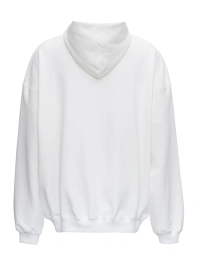 Shop Balenciaga Gymwear  Oversize Hoodie In White