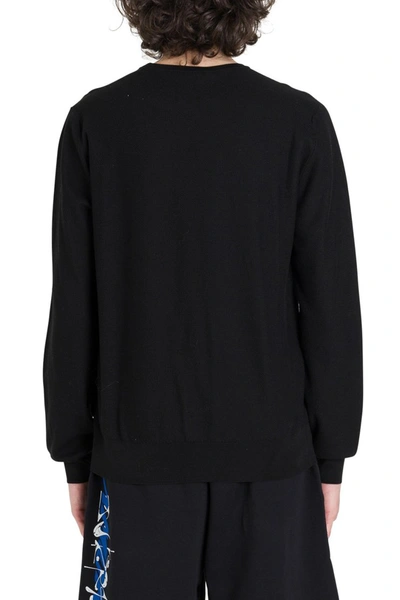 Shop Givenchy Pull With Perforated Logo In Black