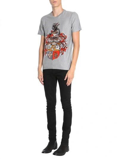 Shop Etro Round Neck T-shirt In Grey