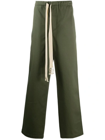 Shop Loewe Trousers In Verde