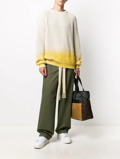 Shop Loewe Trousers In Verde