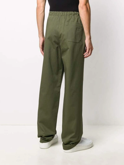Shop Loewe Trousers In Verde