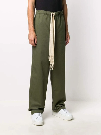 Shop Loewe Trousers In Verde