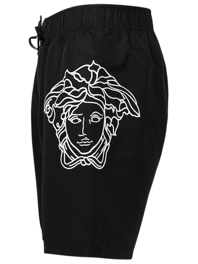 Shop Versace Costume Boxer Lungo Nero In Black