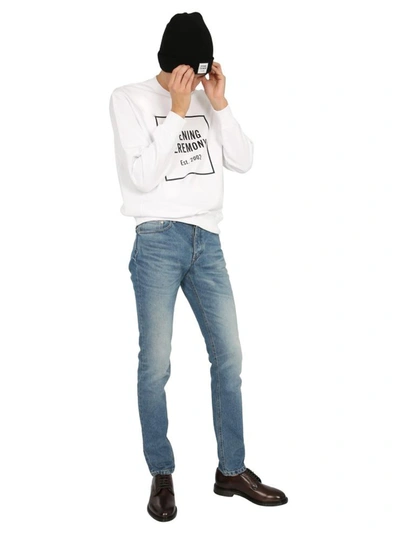 Shop Opening Ceremony Crew Neck Sweatshirt In White