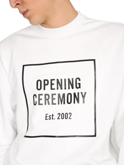 Shop Opening Ceremony Crew Neck Sweatshirt In White