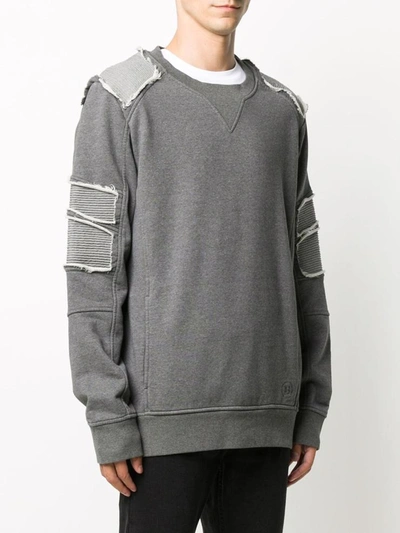 Shop Balmain Sweaters In Grigio