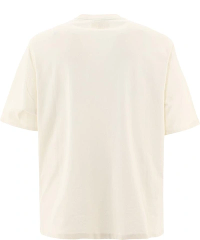 Shop Ami Alexandre Mattiussi "ami De Coeur" T-shirt In Beige