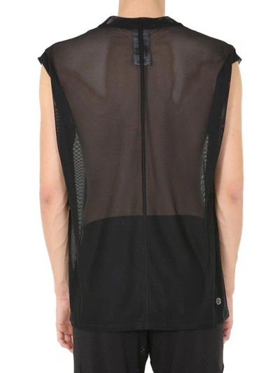 Shop Rick Owens Tank With Logo In Black