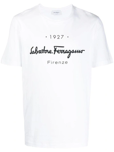 Shop Ferragamo Salvatore  T-shirts And Polos White