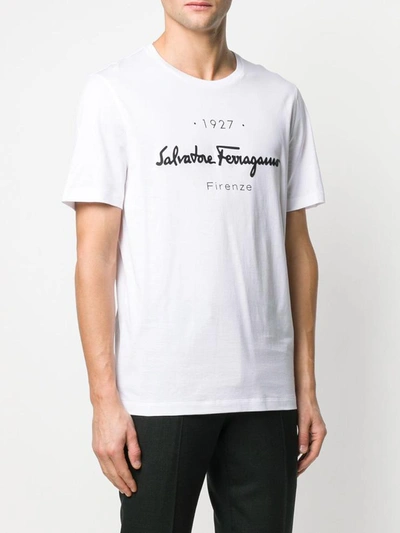 Shop Ferragamo Salvatore  T-shirts And Polos White