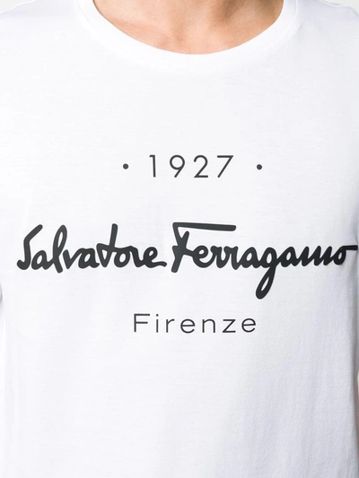 Shop Ferragamo Salvatore  T-shirts And Polos White